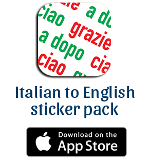 Italian stickers icon